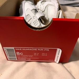 Nike white toddler shoes used